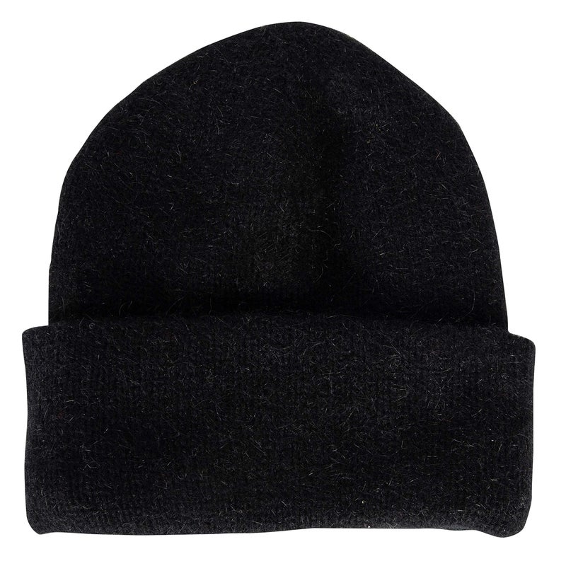 WhitePeak Genuine Merino Wool and Possumdown Blended Beanie | Unisex | Comfy, Light, and Quick-Drying Black - Image 1
